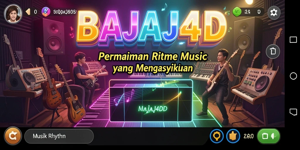 Tampilan antarmuka BAJAJ4D yang menarik dengan fitur musik interaktif.