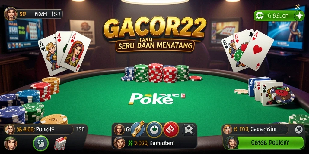 Antarmuka GACOR22 yang menarik untuk permainan Poker.