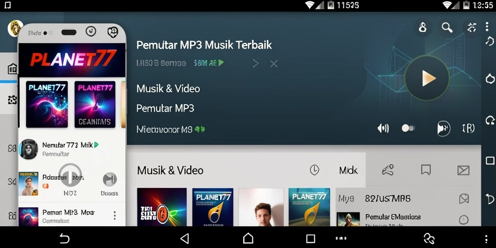 Tampilan antarmuka <strong>PLANET77</strong> yang modern dan fungsional.