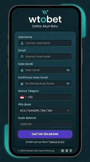Panduan Registrasi Akun Baru wtobet untuk Pengguna Android