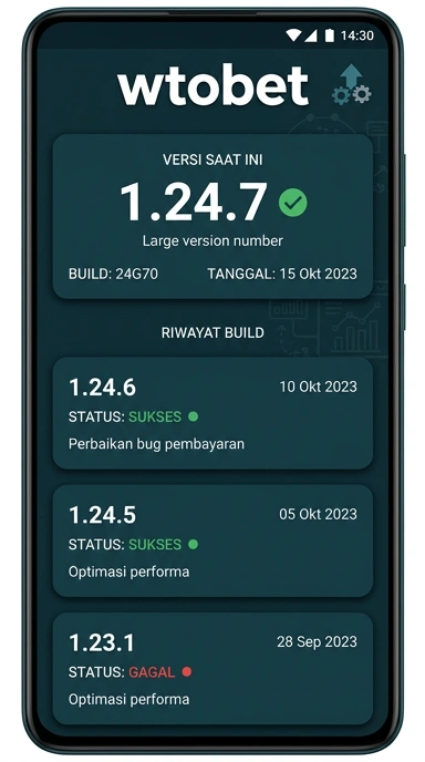 Riwayat Versi Aplikasi wtobet Android Terbaru